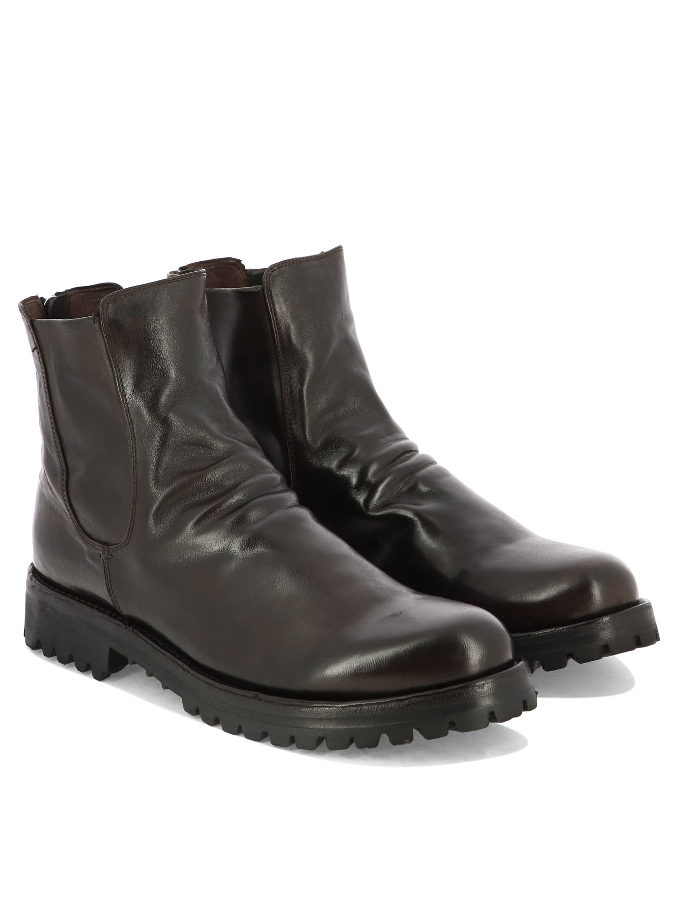 OFFICINE CREATIVE Brown Iconic ankle boots